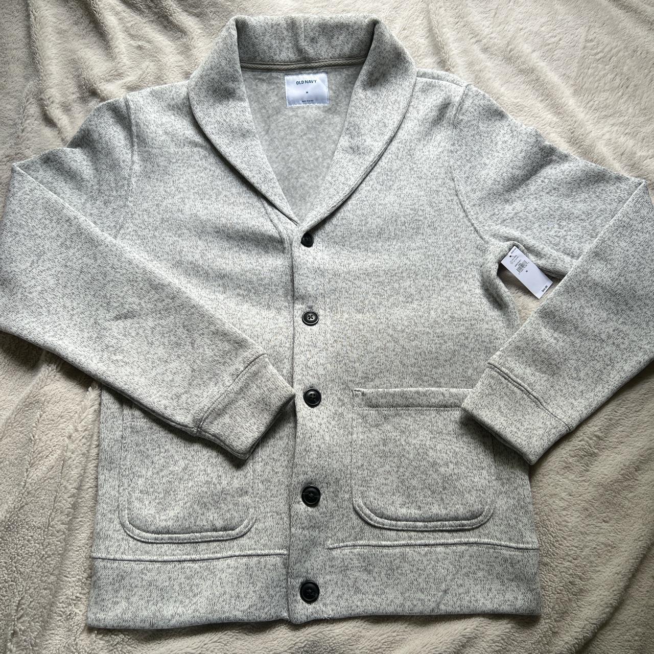 Brand new with tags Old Navy soft grey blazer button... - Depop