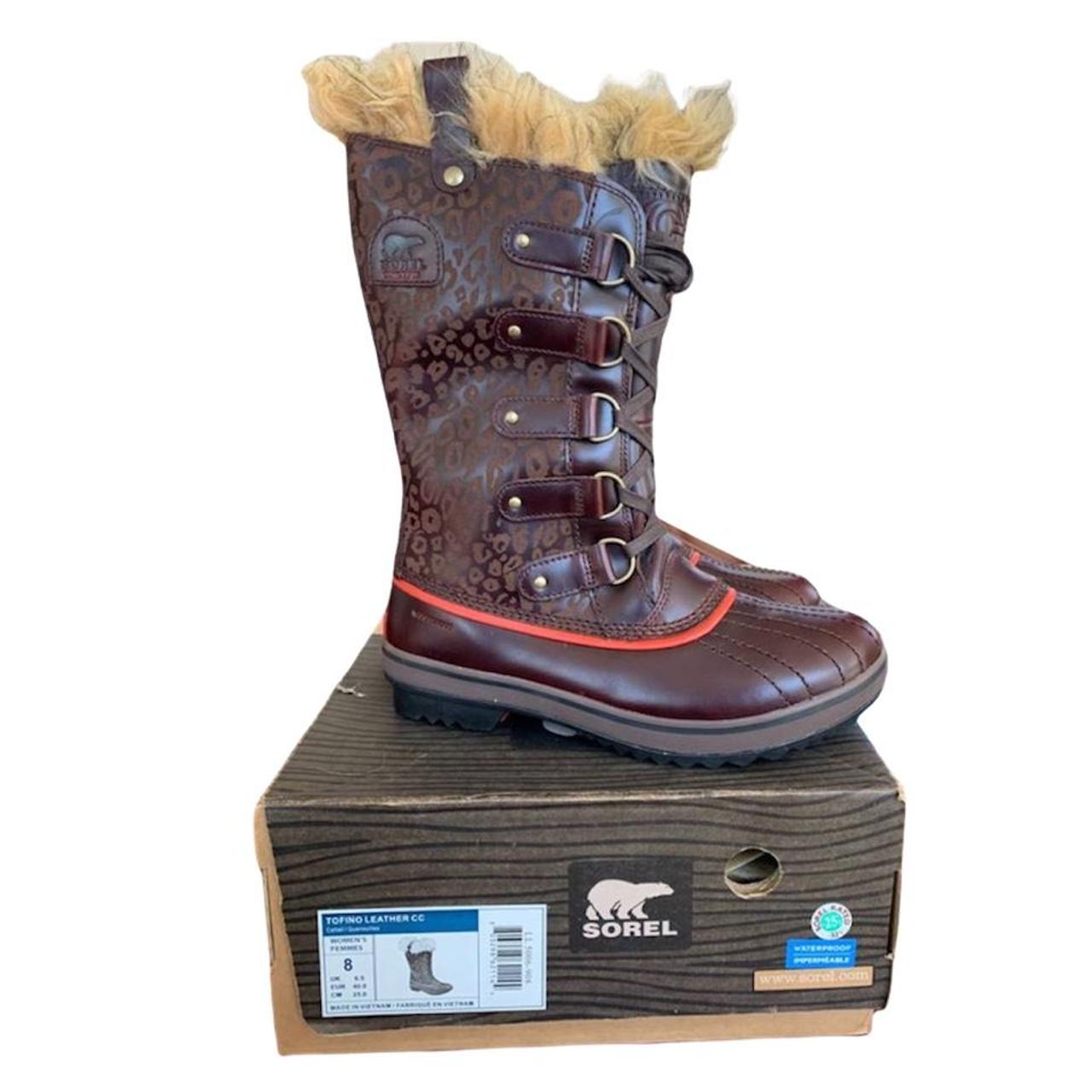 sorel leopard print boots