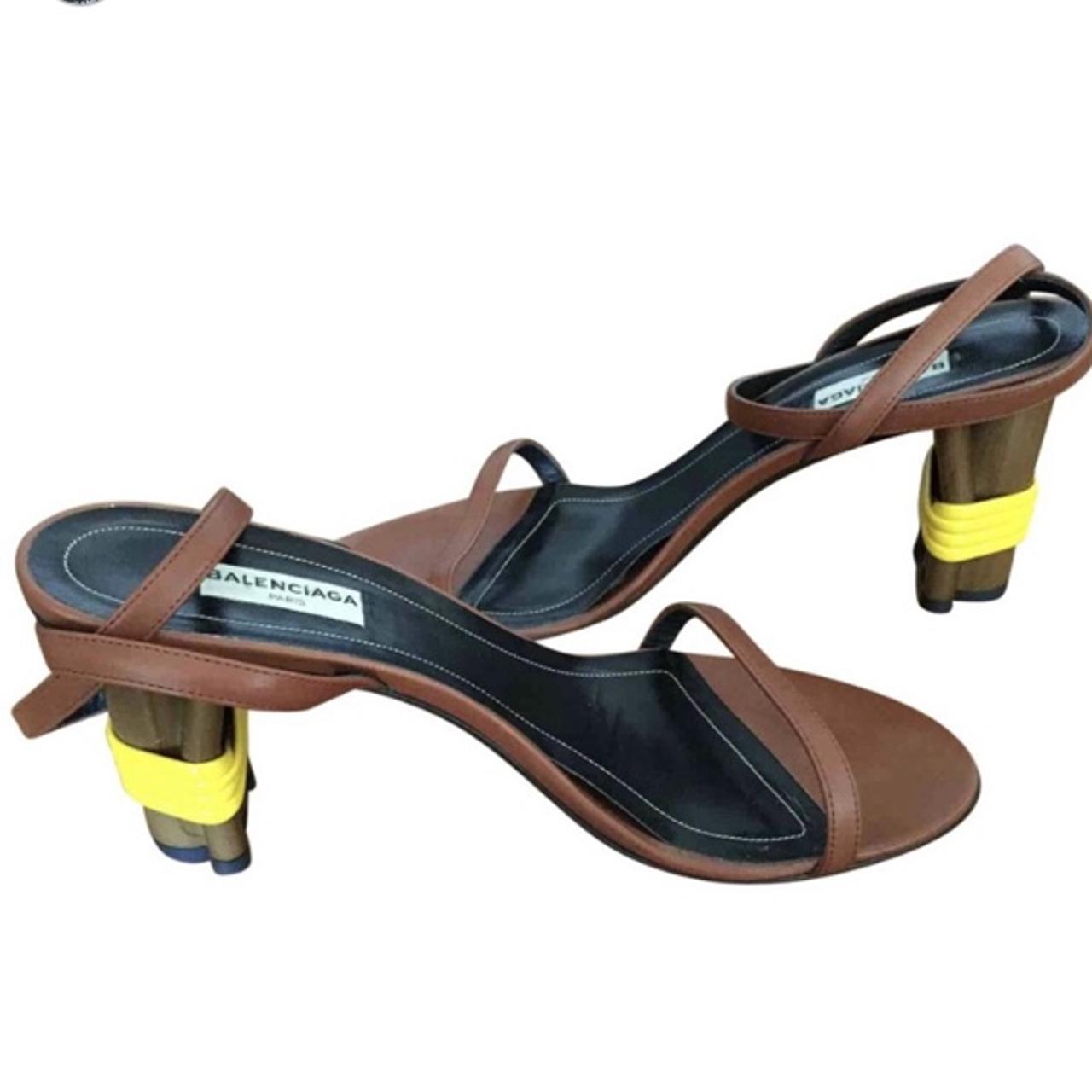 SS'17 Balenciaga Bristrot brown/yellow Depop