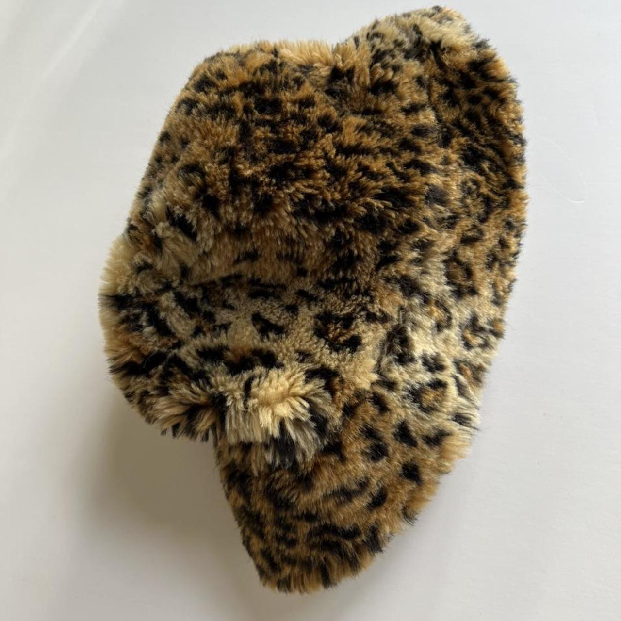 Cheetah print fuzzy bucket hat! Super soft and very... - Depop