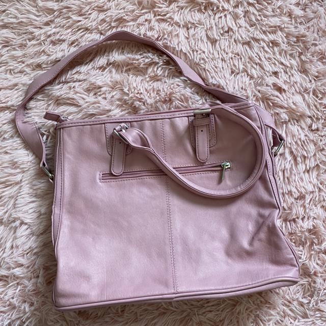 Luca Bocelli bag. Pink hand bag with straps Depop