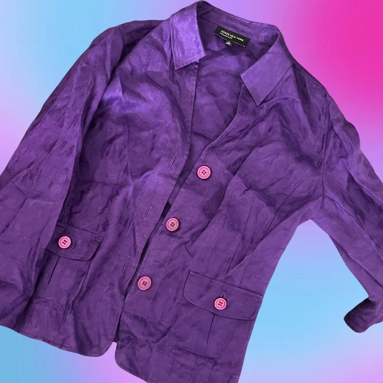 Jones New York purple button up — it has a subtle... Depop