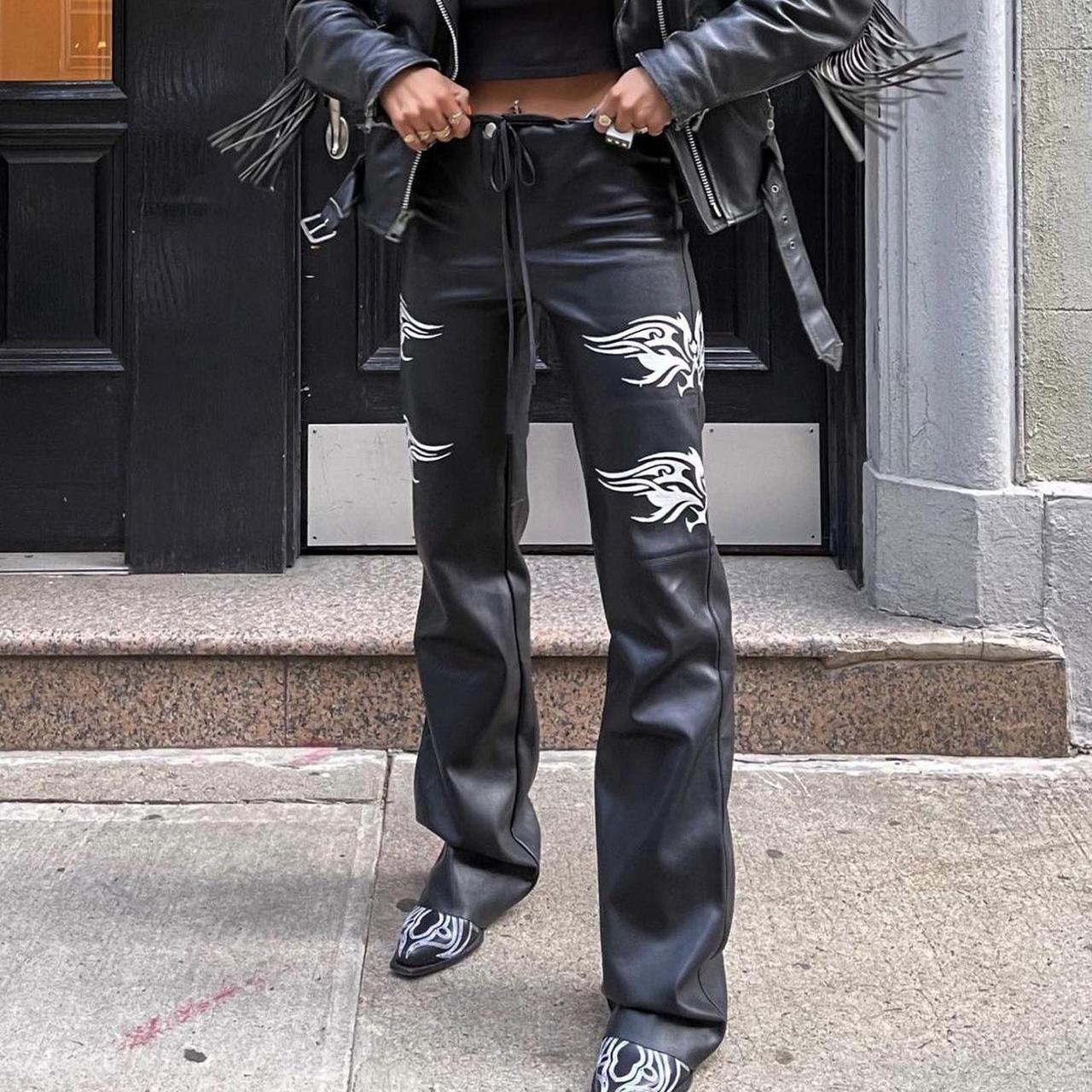 I.am.gia Black Lissa Pants : Soft black PU straight | Depop