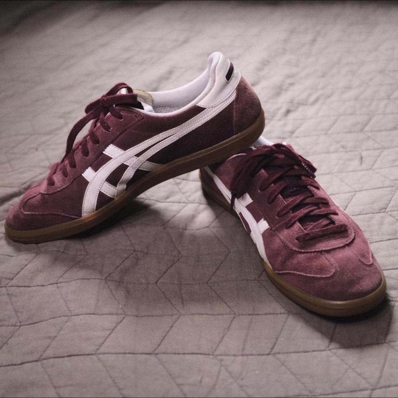 Product Image 1 - Barely worn burgundy suede Onitsuka