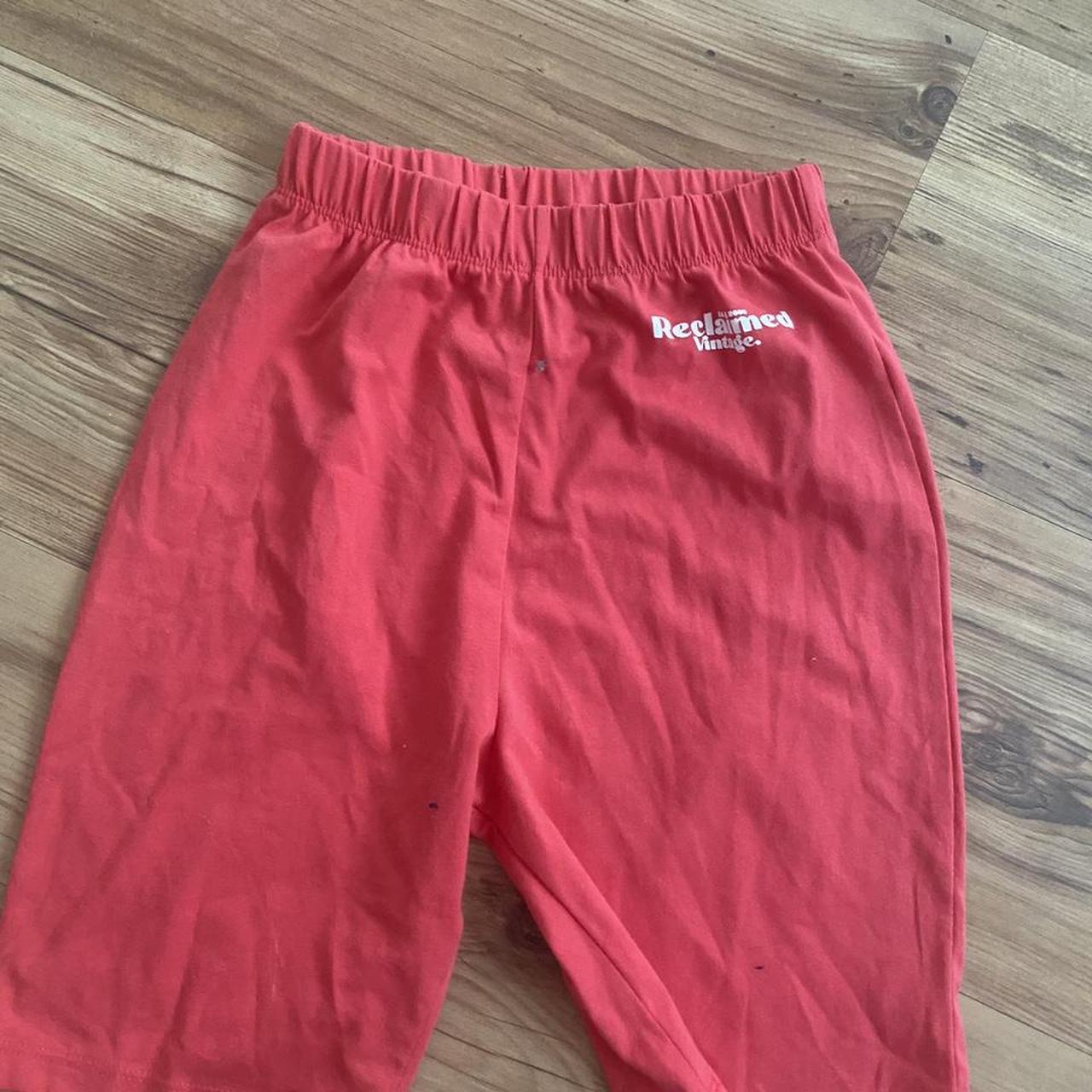 Reclaimed Vintage Red Cycling Shorts Uk8 Bought Depop