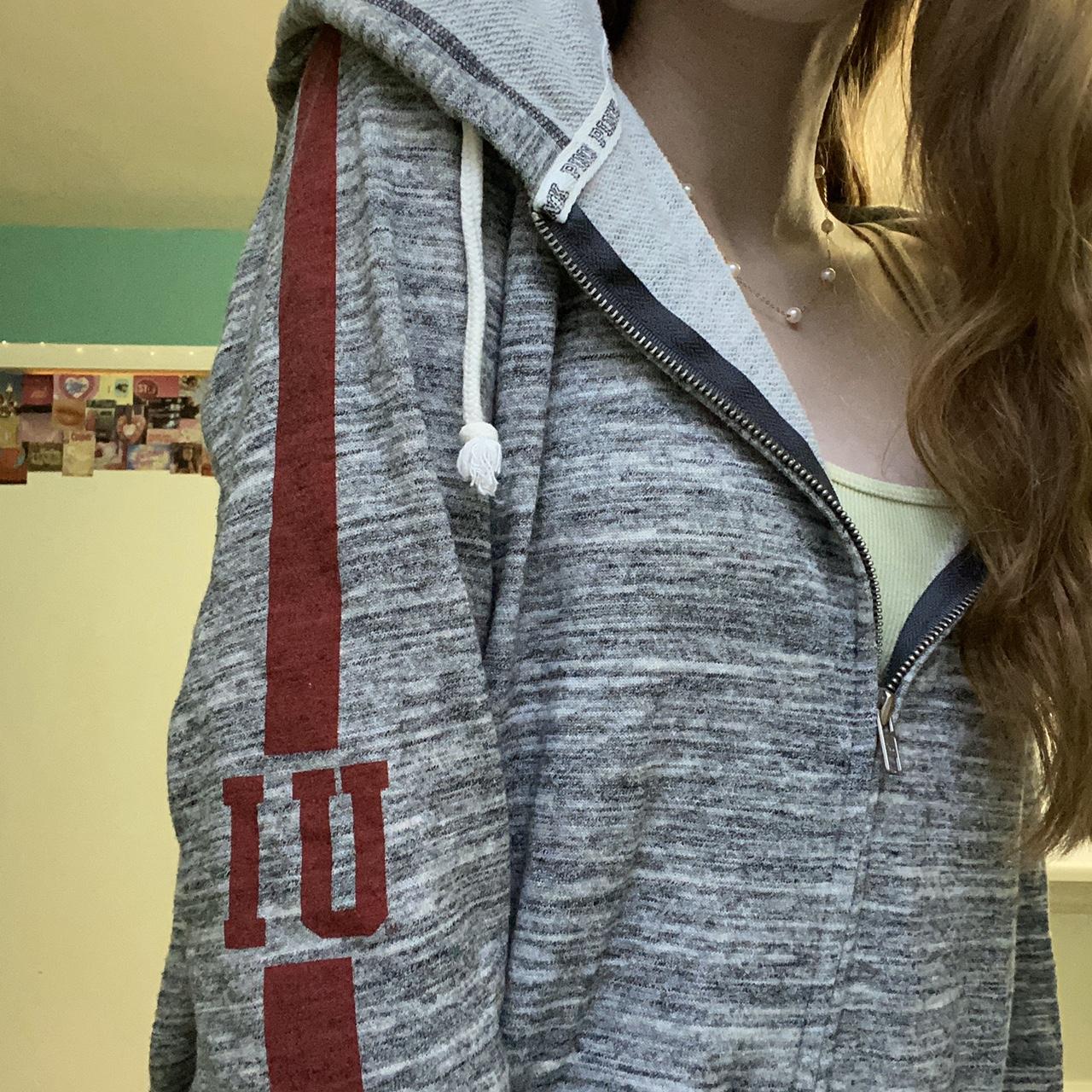 victoria’s secret PINK indiana university zip up... - Depop