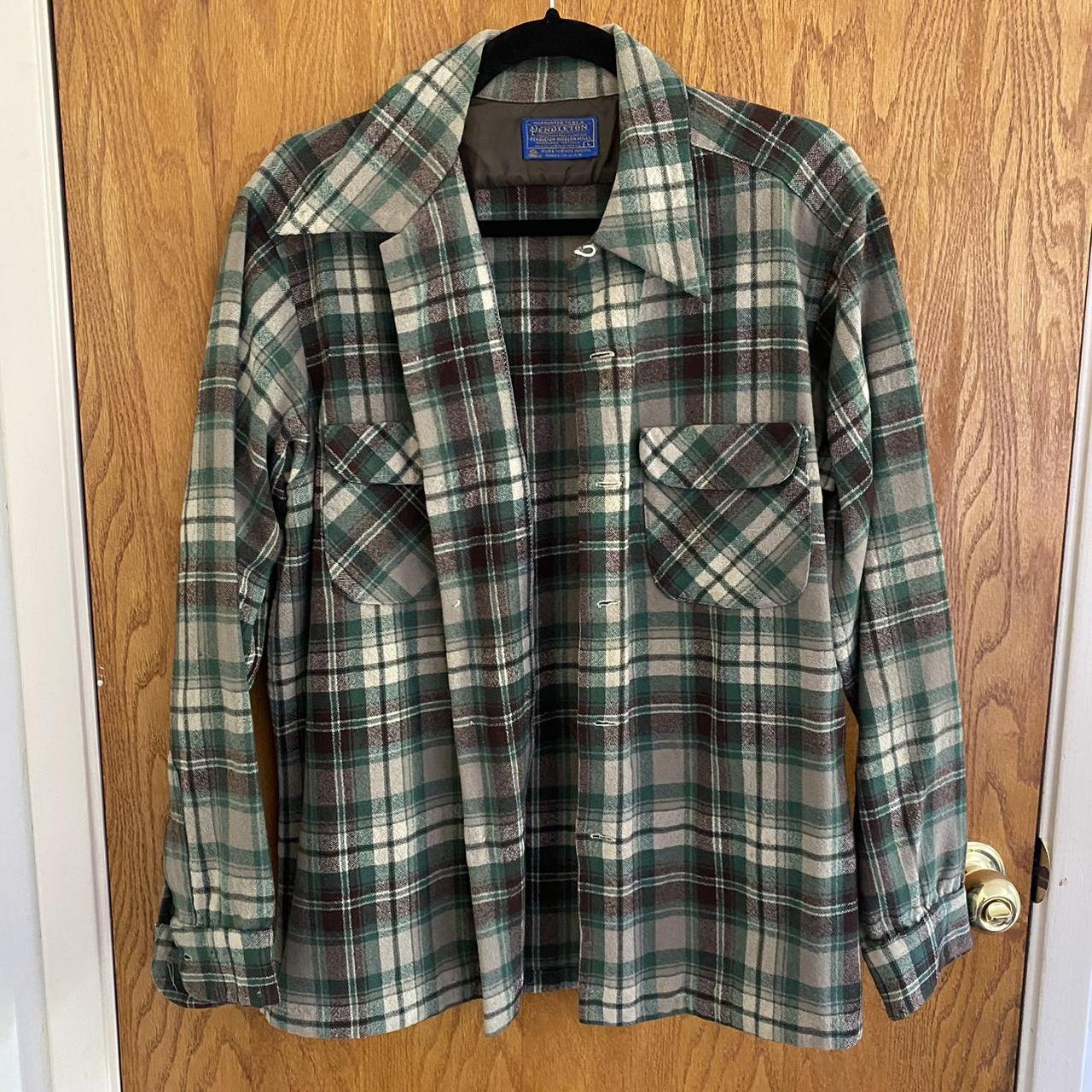 Pendleton Men's Green Shirt | Depop