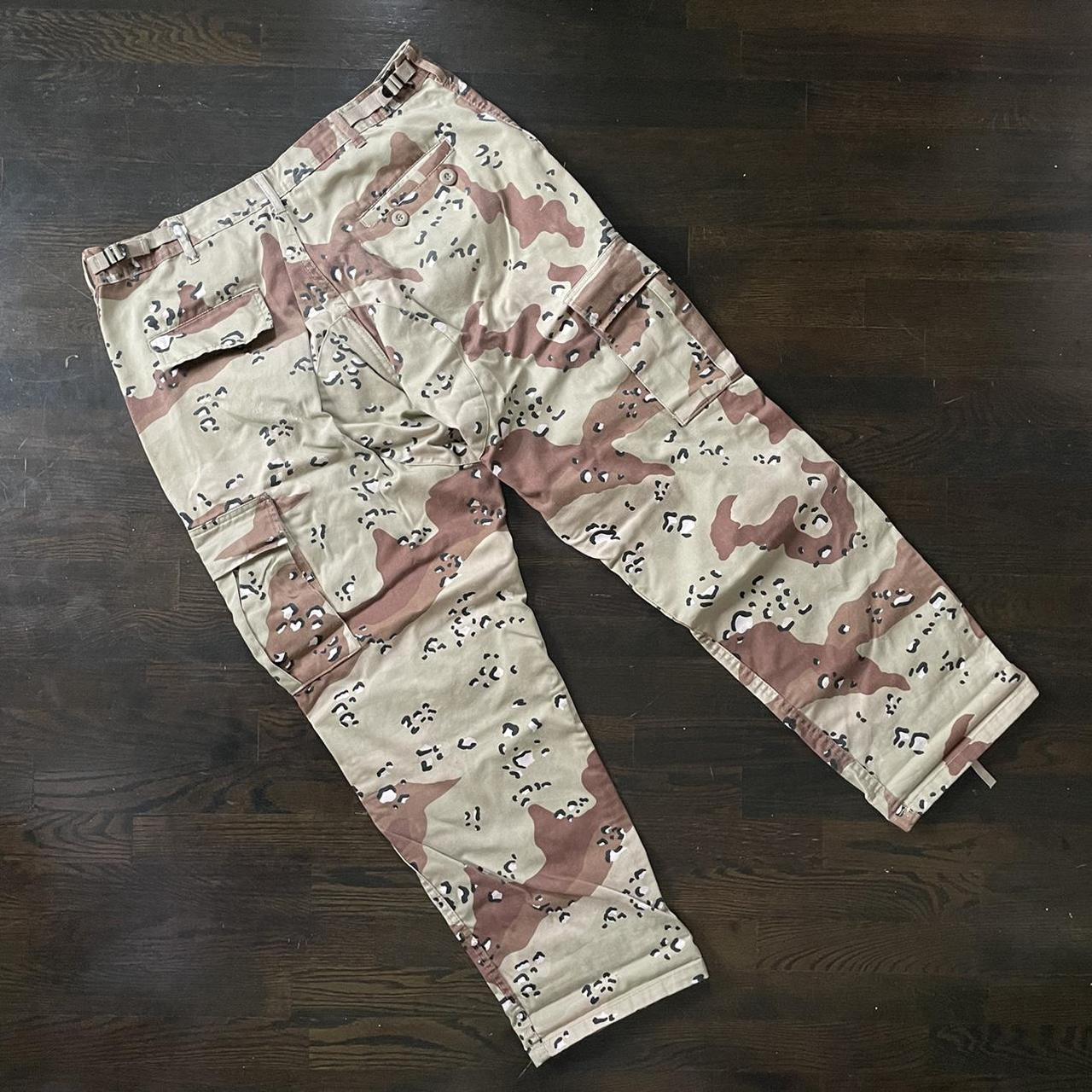 Desert camouflage cargo pants. the real deal, waist... Depop