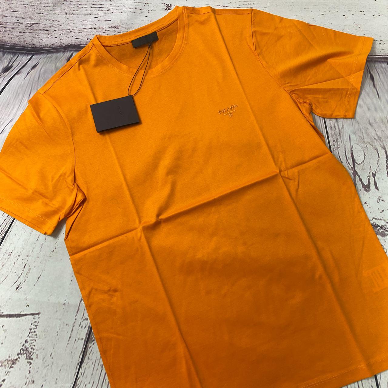 prada orange shirt