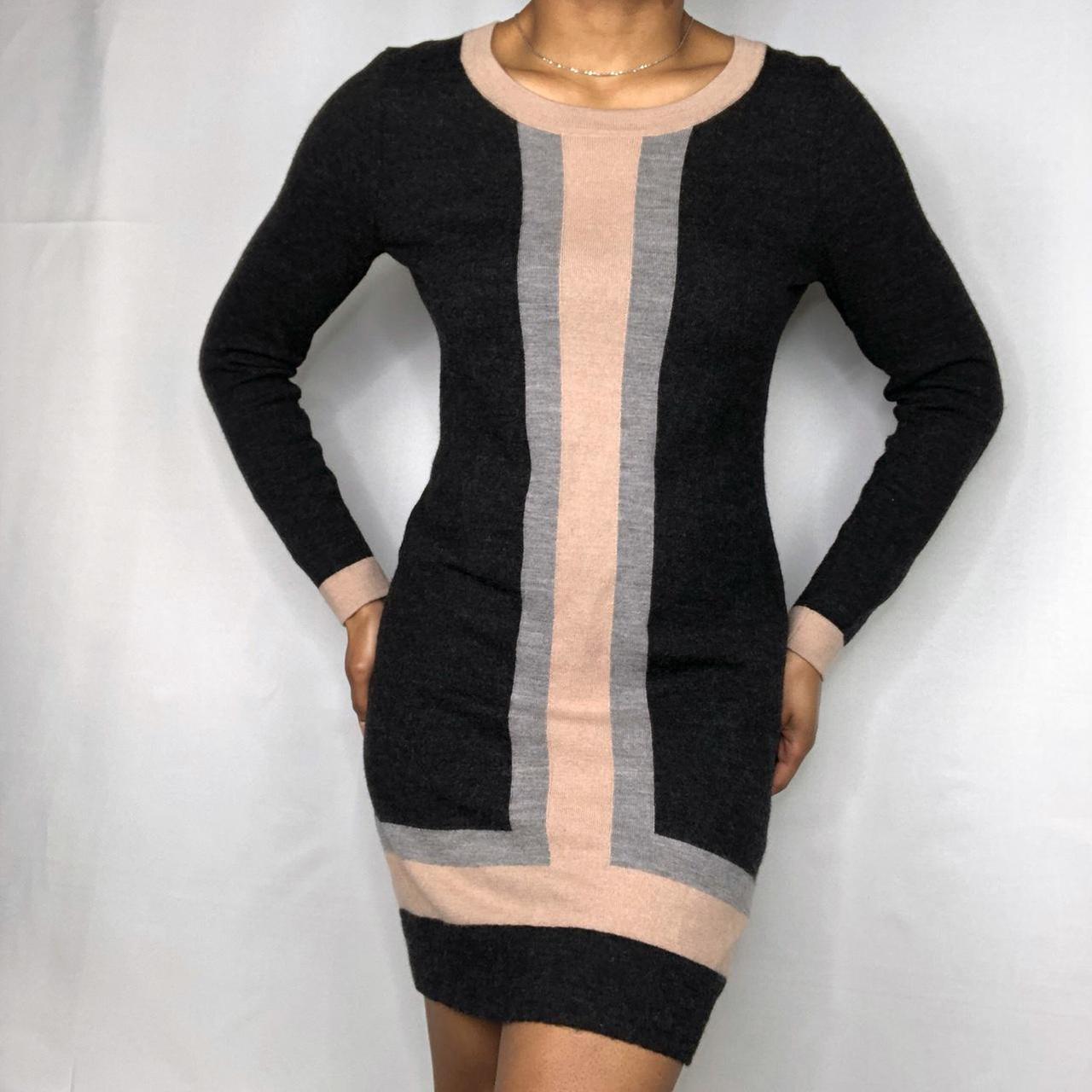 peach sweater dress
