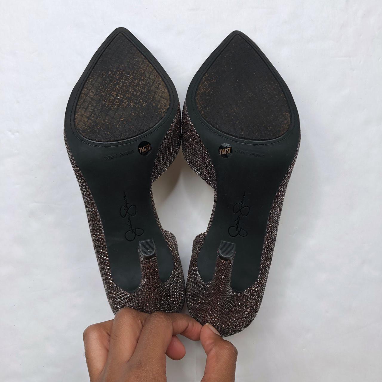 Product Image 3 - Metallic brown silver d’Orsay heels

Brand: