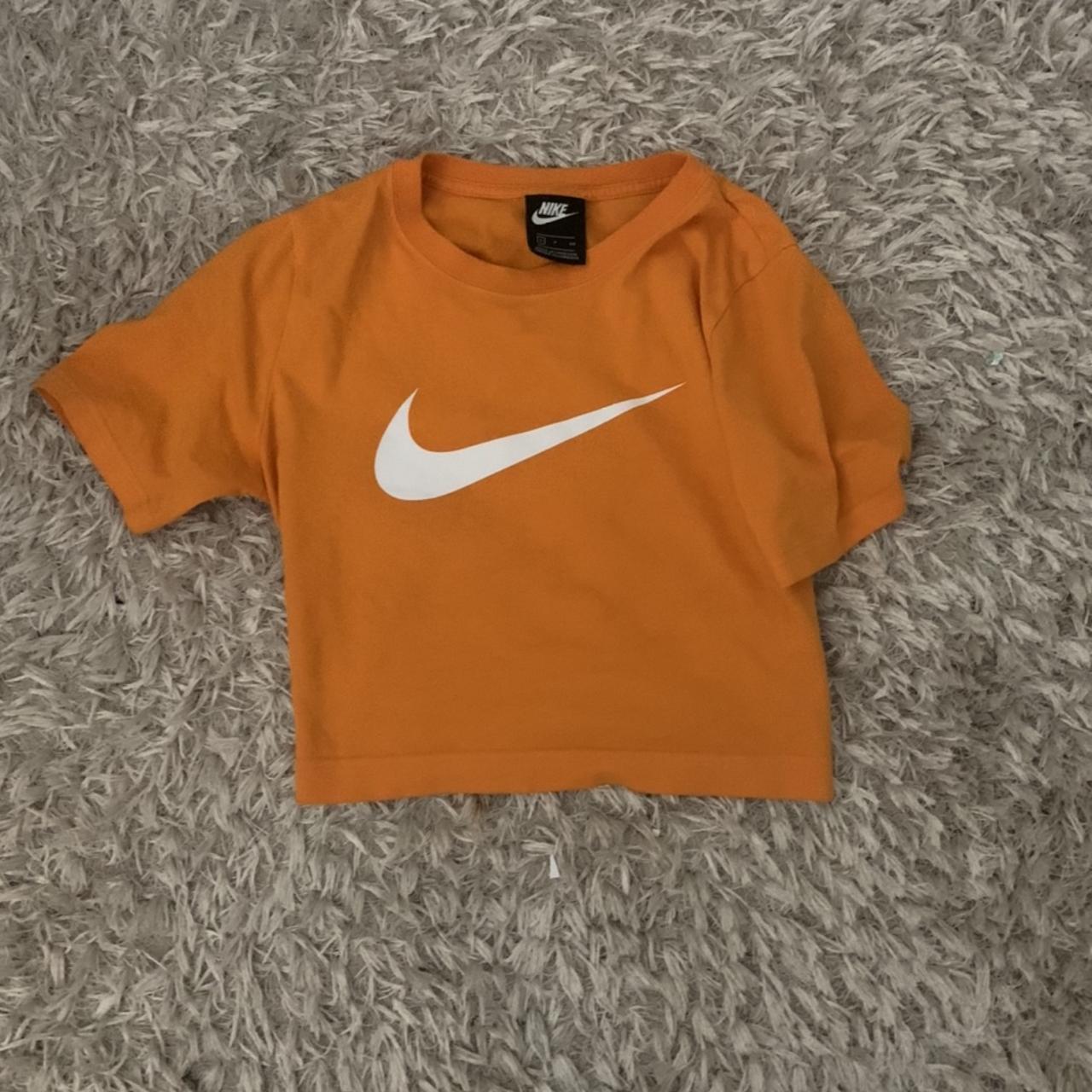bright orange nike top