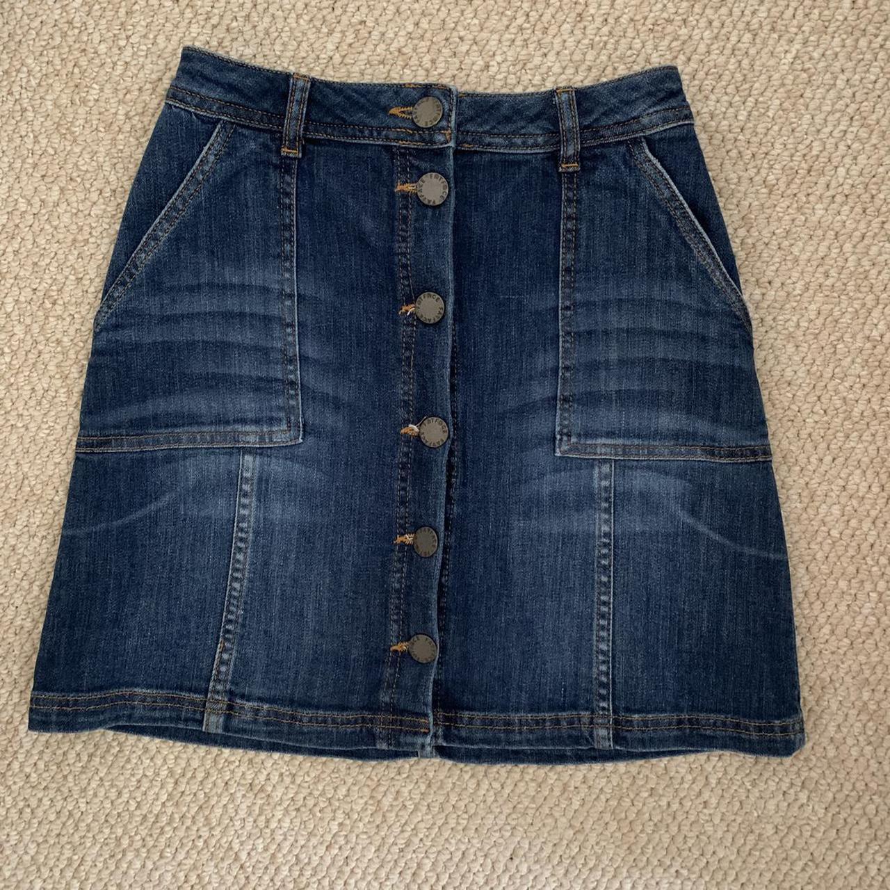 Never worn! Fat Face denim skirt. Size 6. #denim... - Depop