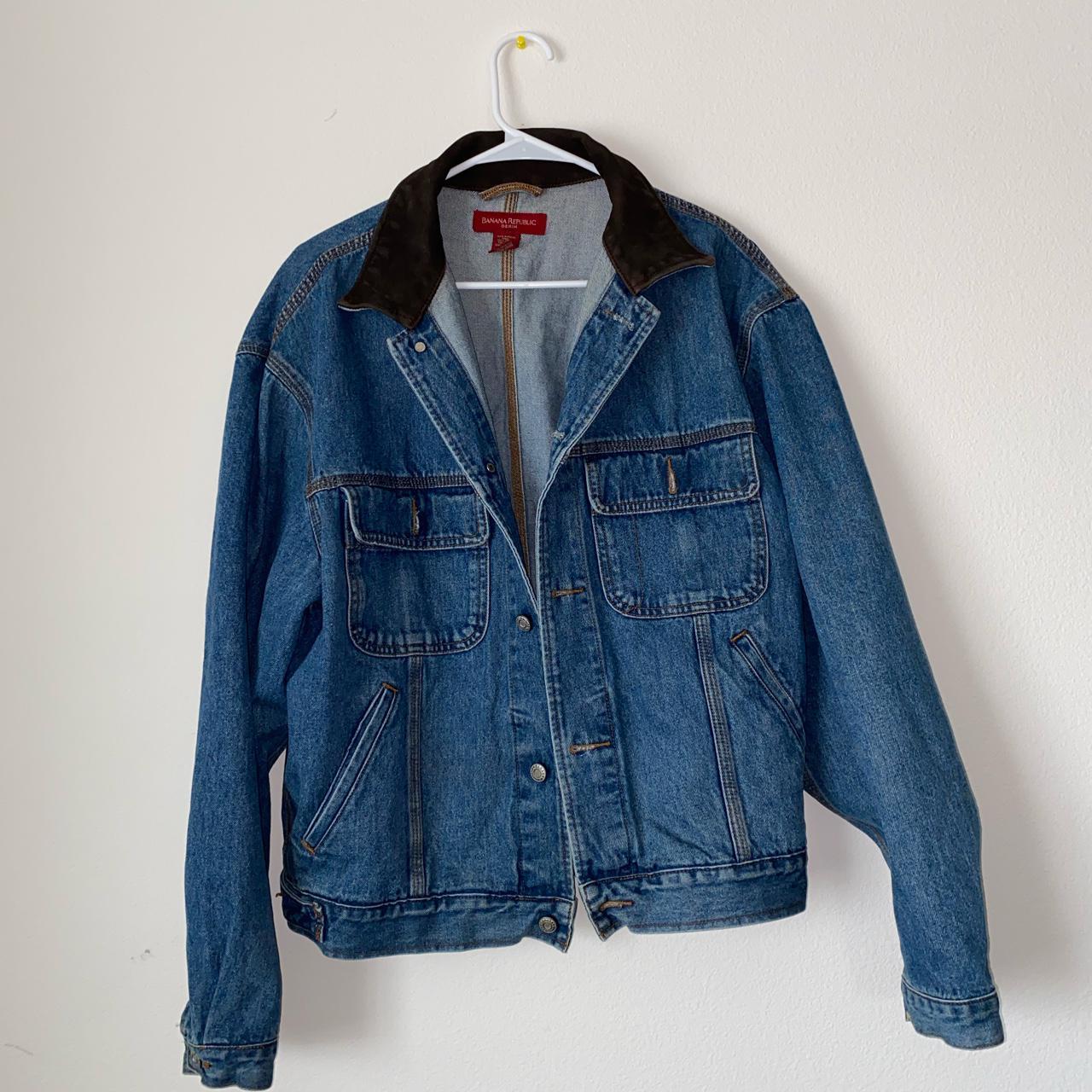 Banana Republic Denim Jacket Size M 9/10 condition... - Depop