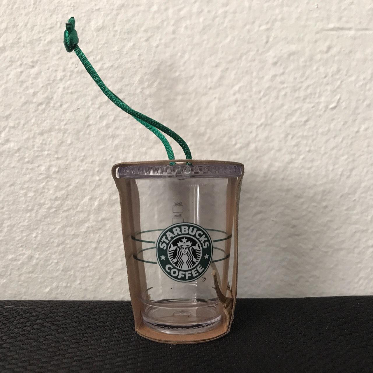 2009 Starbucks Ornament Clear Iced / Cold Beverage - Depop