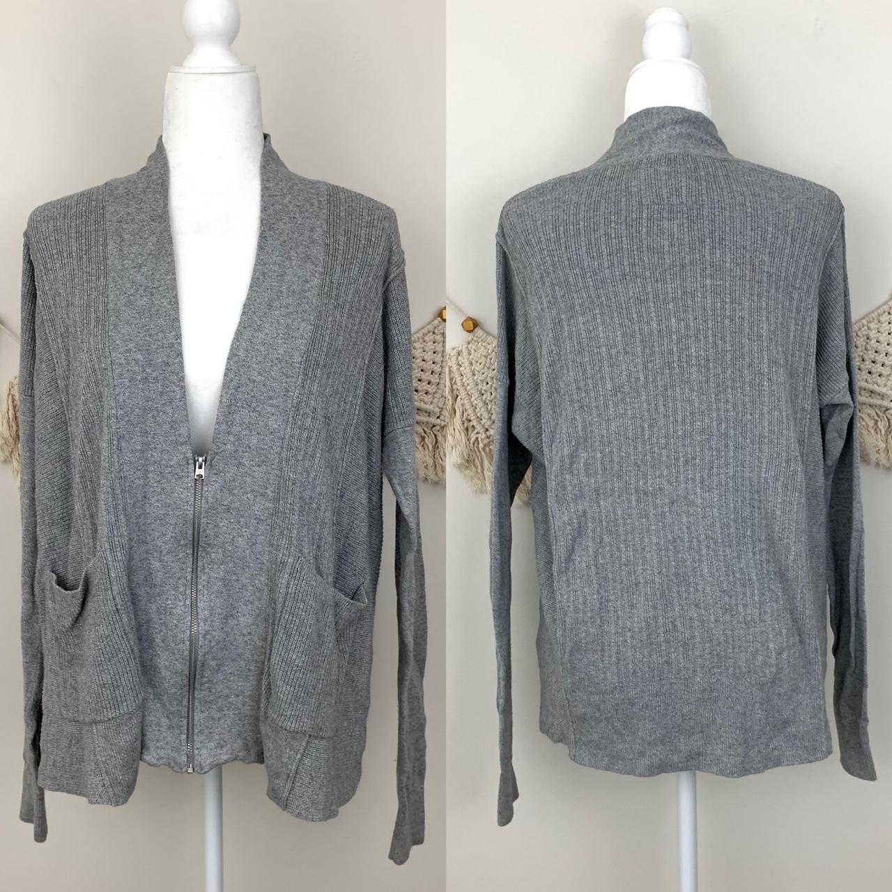 Abercrombie Fitch Women S Grey Cardigan Depop