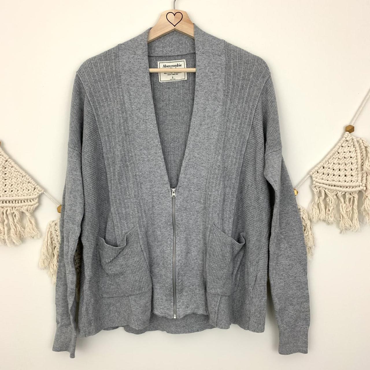 Abercrombie & Fitch Women's Grey Cardigan | Depop