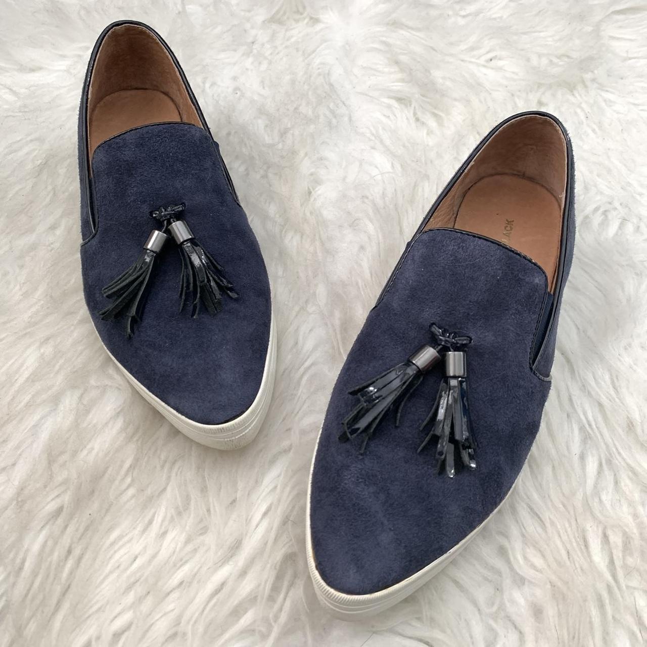 All Black Women's Blue and Navy Loafers