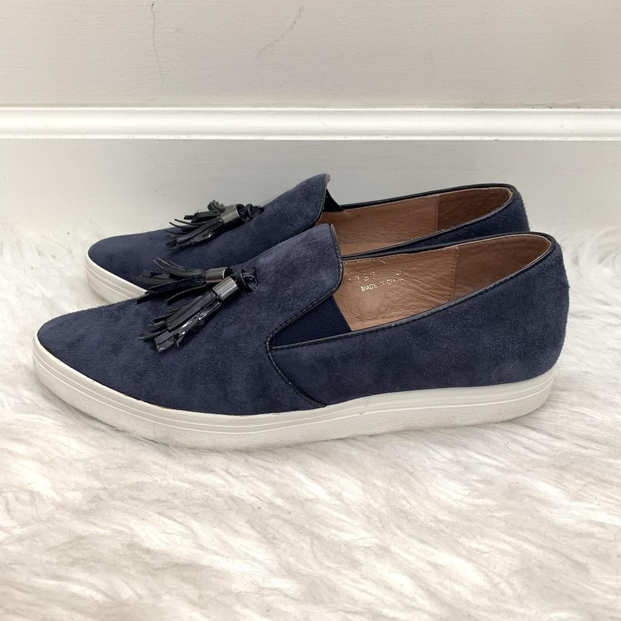 All Black Women's Blue and Navy Loafers (2)