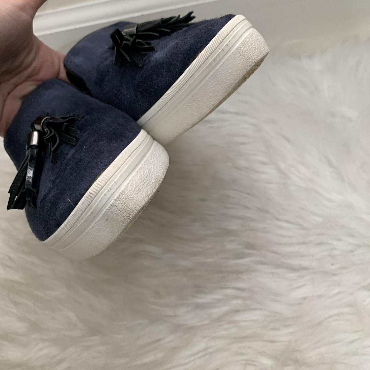 All Black Women's Blue and Navy Loafers (3)