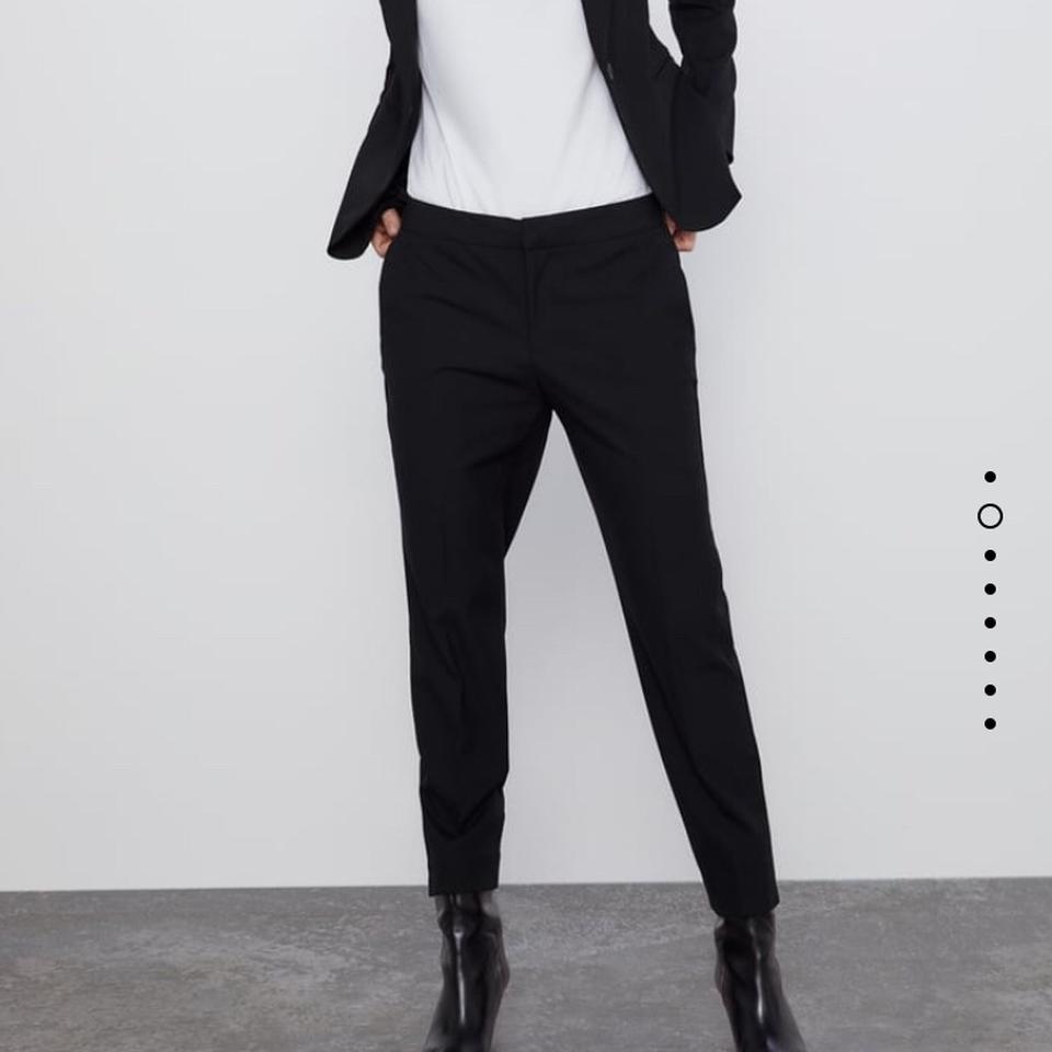 Pantaloni Zara vita alta, eleganti, taglia S. Color - Depop