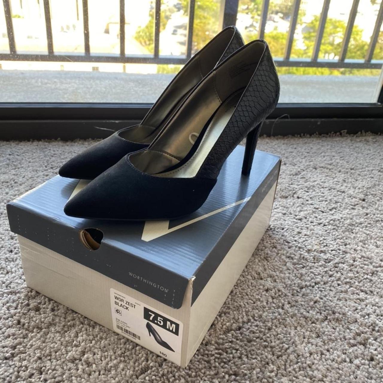 worthington black heels