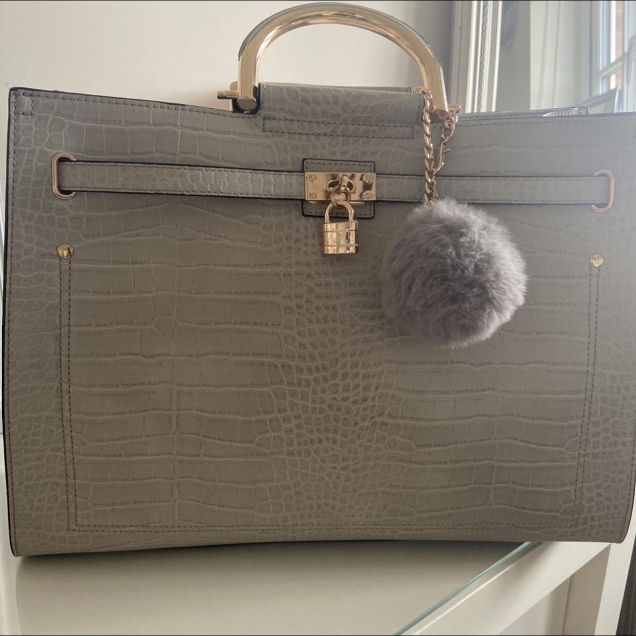 River island grey tote on sale bag