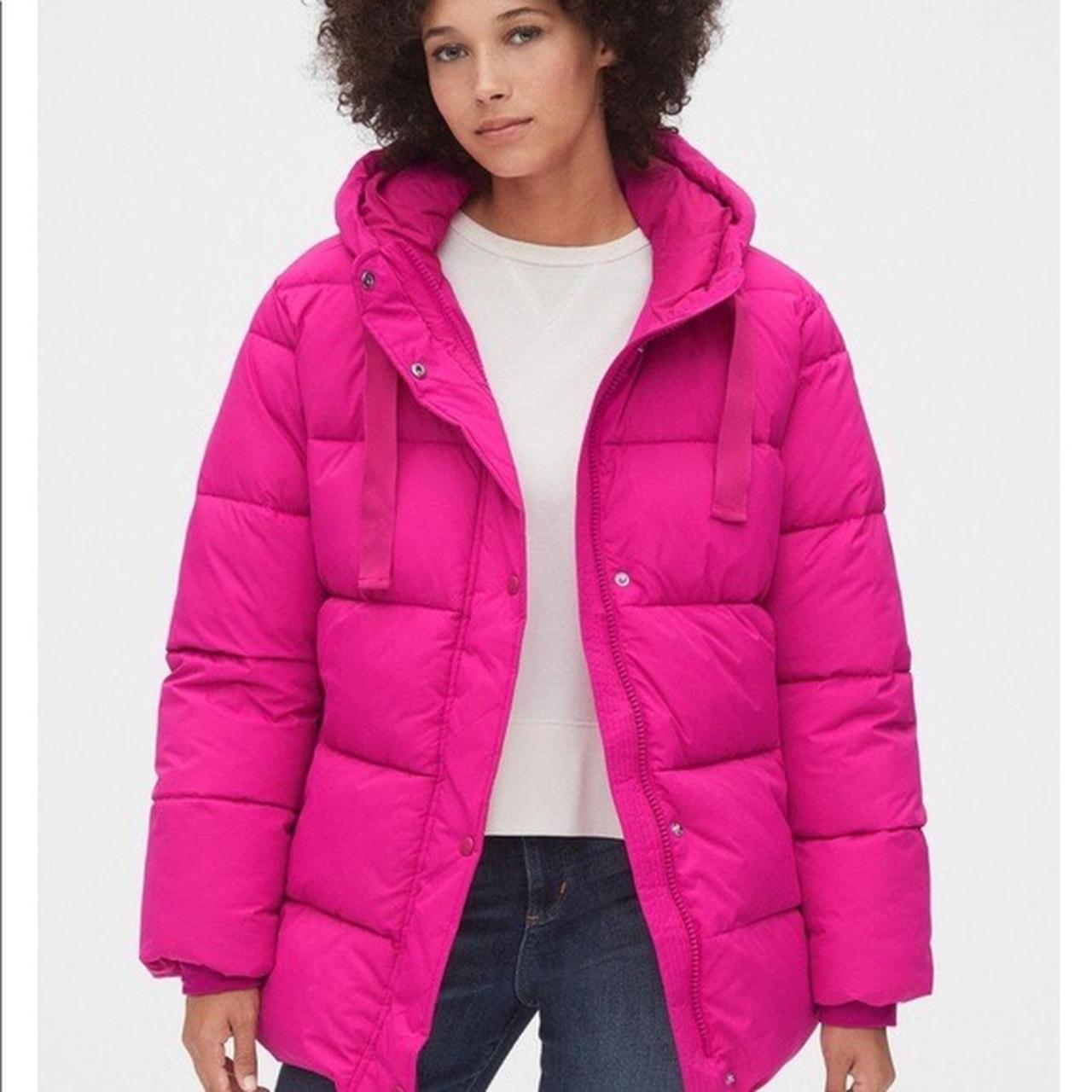 Gap The Upcycled Puffer Jacket Fuschia