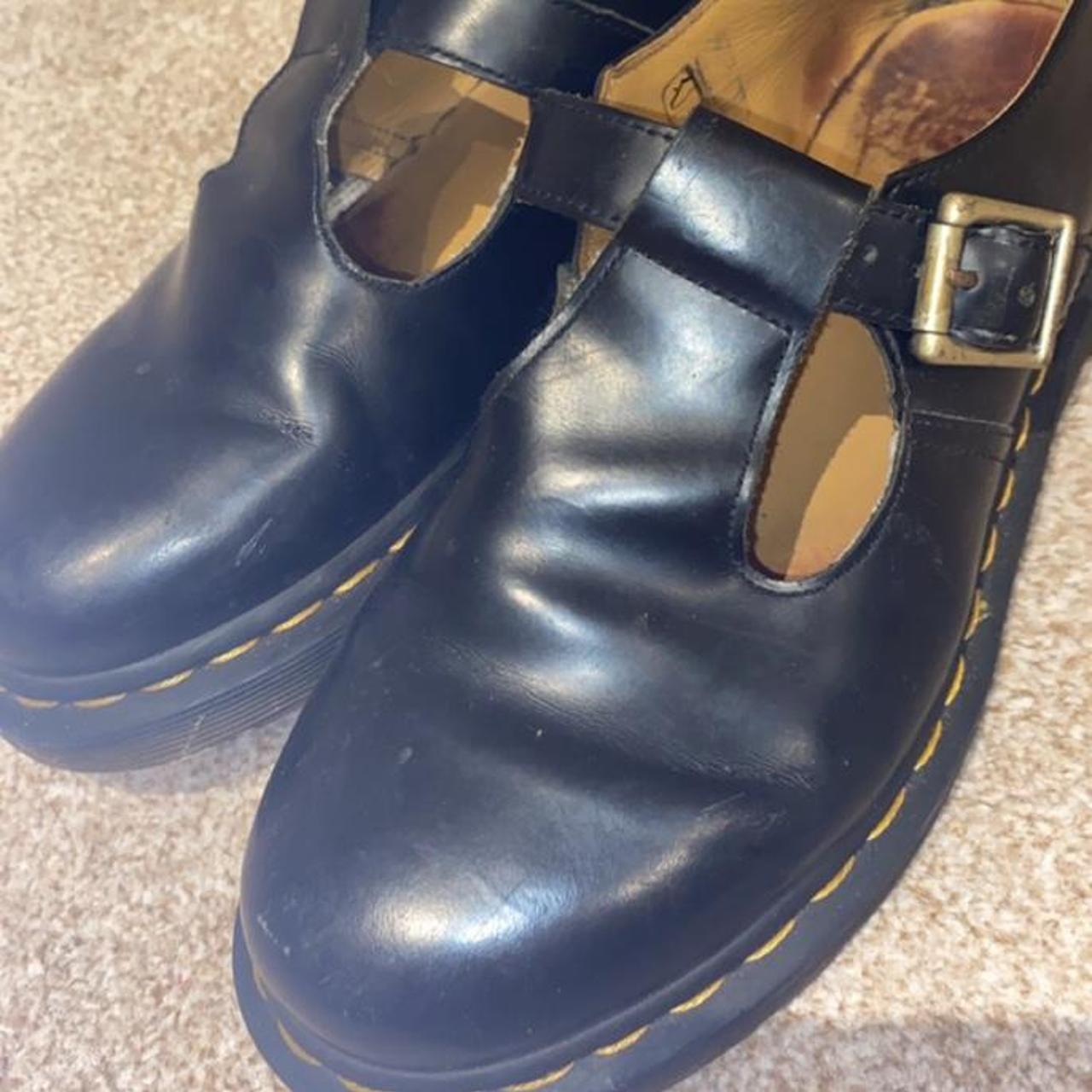 Doc Marten Polly shoes. Size 7. Worn but in good... - Depop