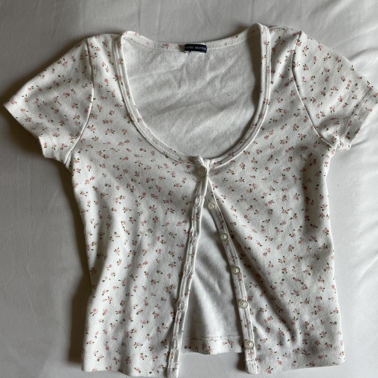 Brandy floral button up Never worn other to try on... Depop