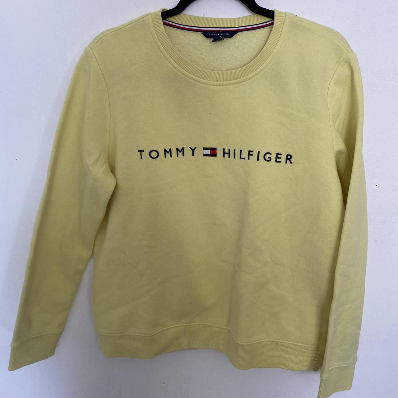 yellow tommy jeans sweater