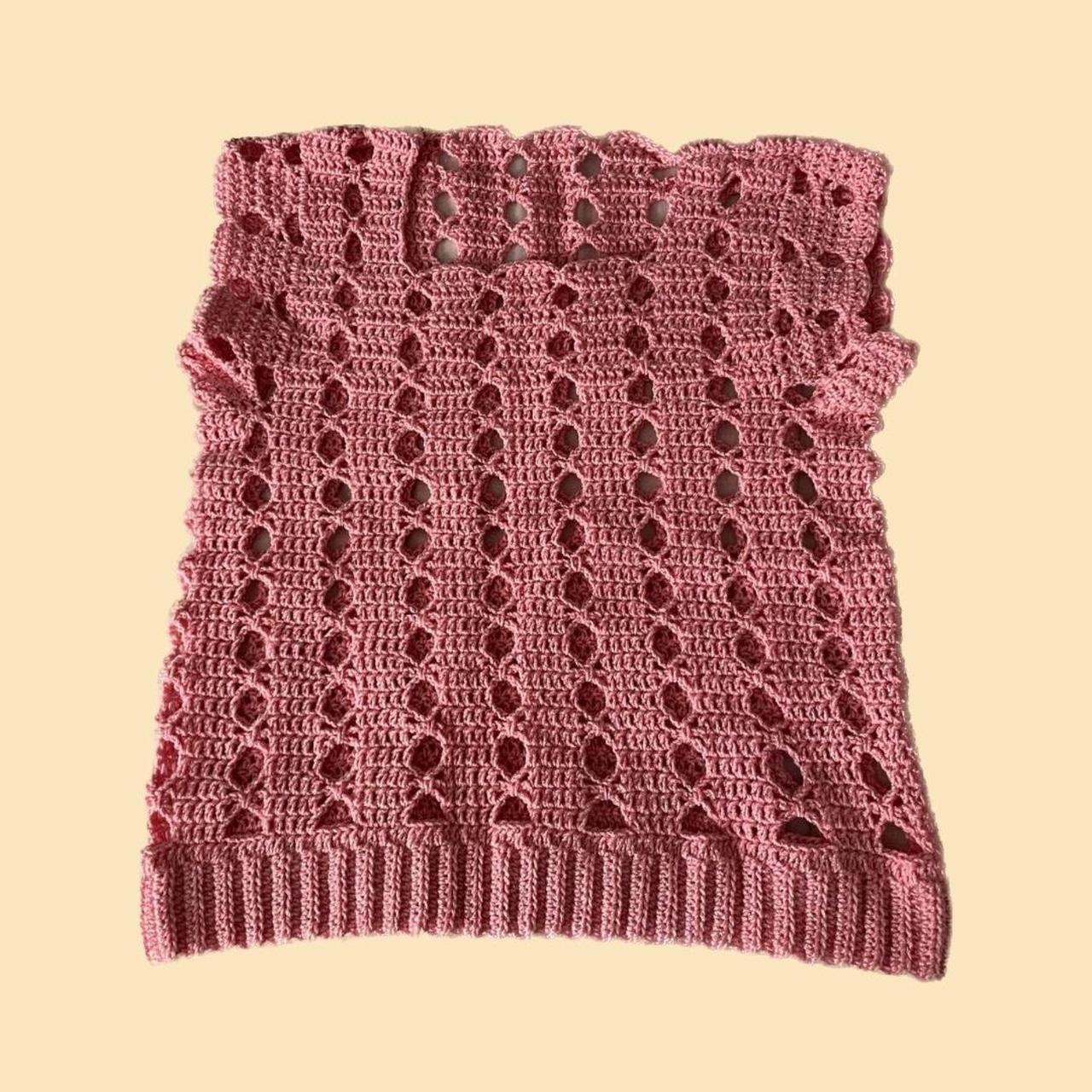 Product Image 1 - Pink knitted square neck top

🛍