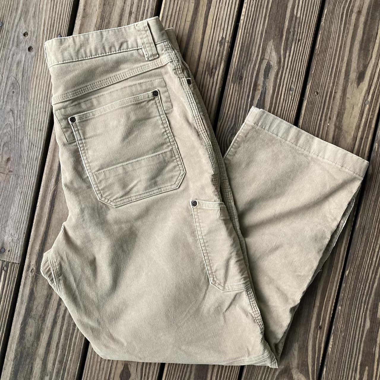 LL Bean Corduroy Carpenter Pants Size 34 X 30 Tan... - Depop