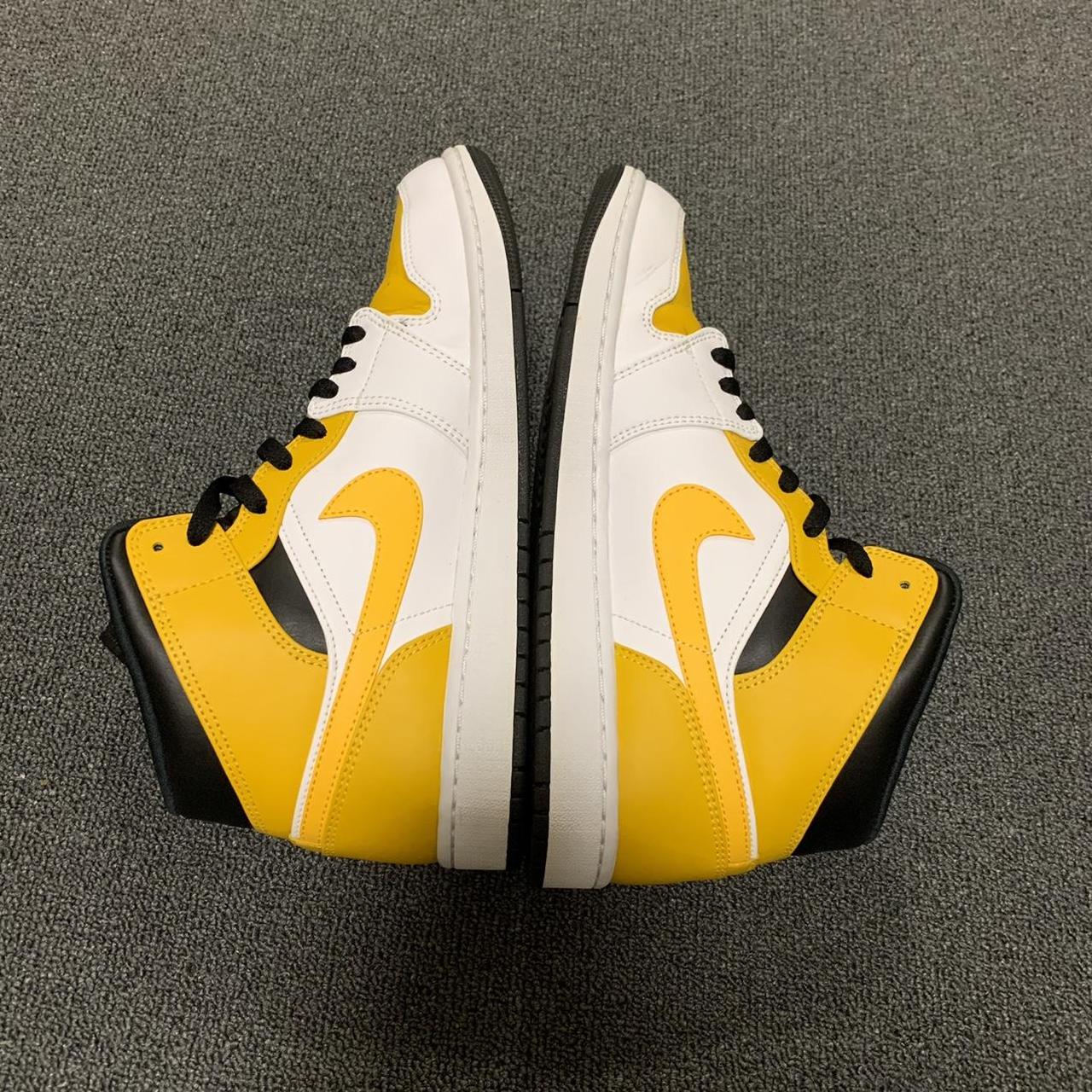 Jordan 1 Yellow Size US 10 Barely worn, only worn... - Depop