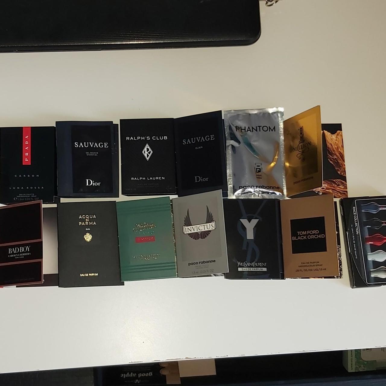 Assorted mens perfume samples including The F1... Depop