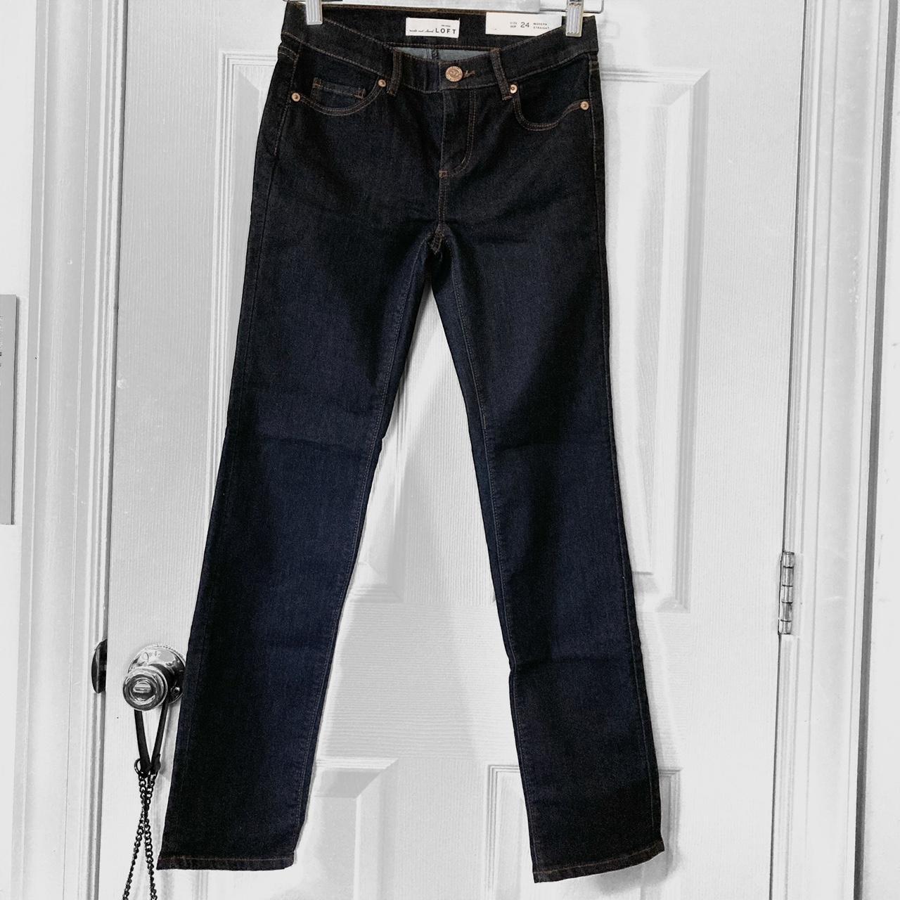 ann taylor modern straight jeans