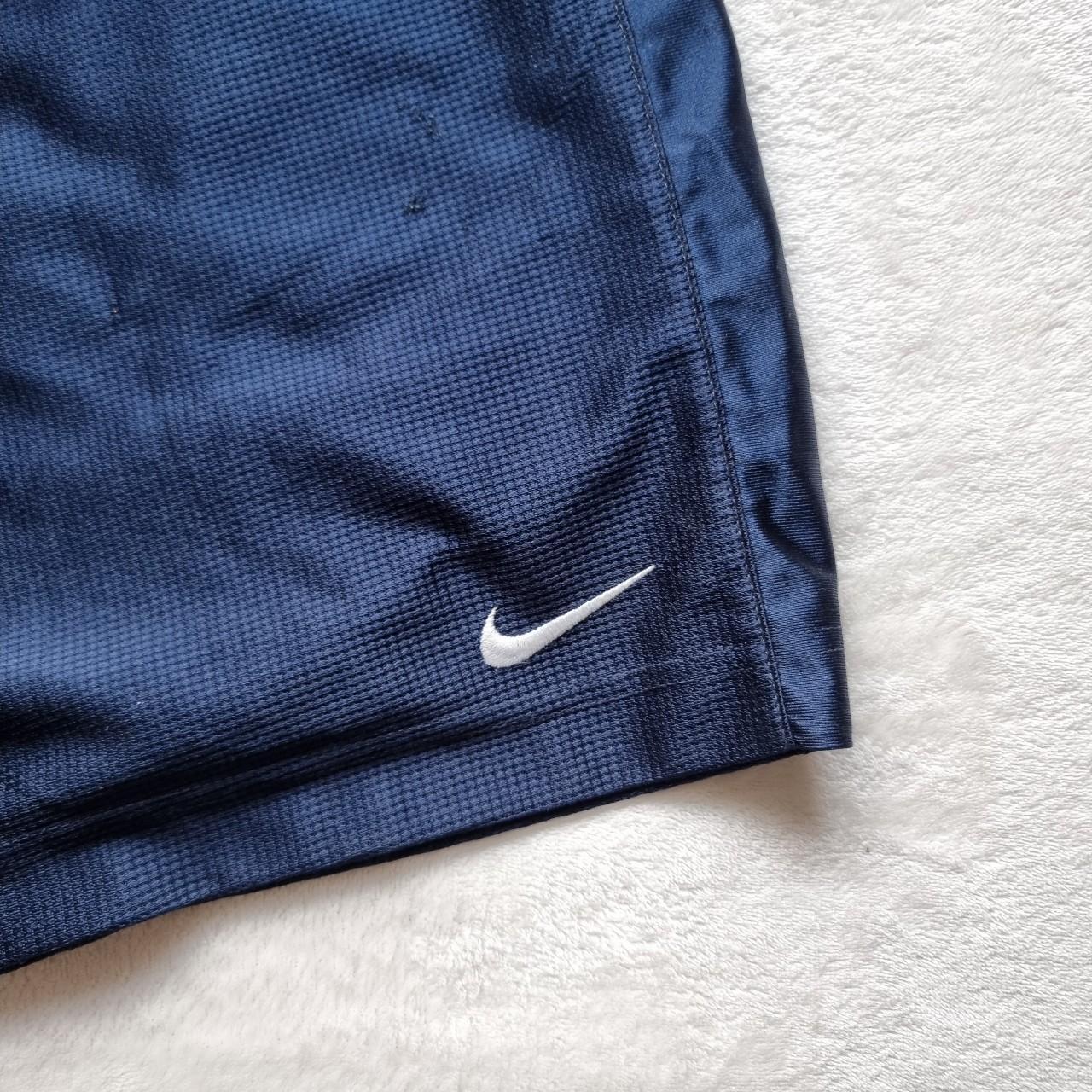 Vintage Nike Basketball Shorts in Blue with... - Depop