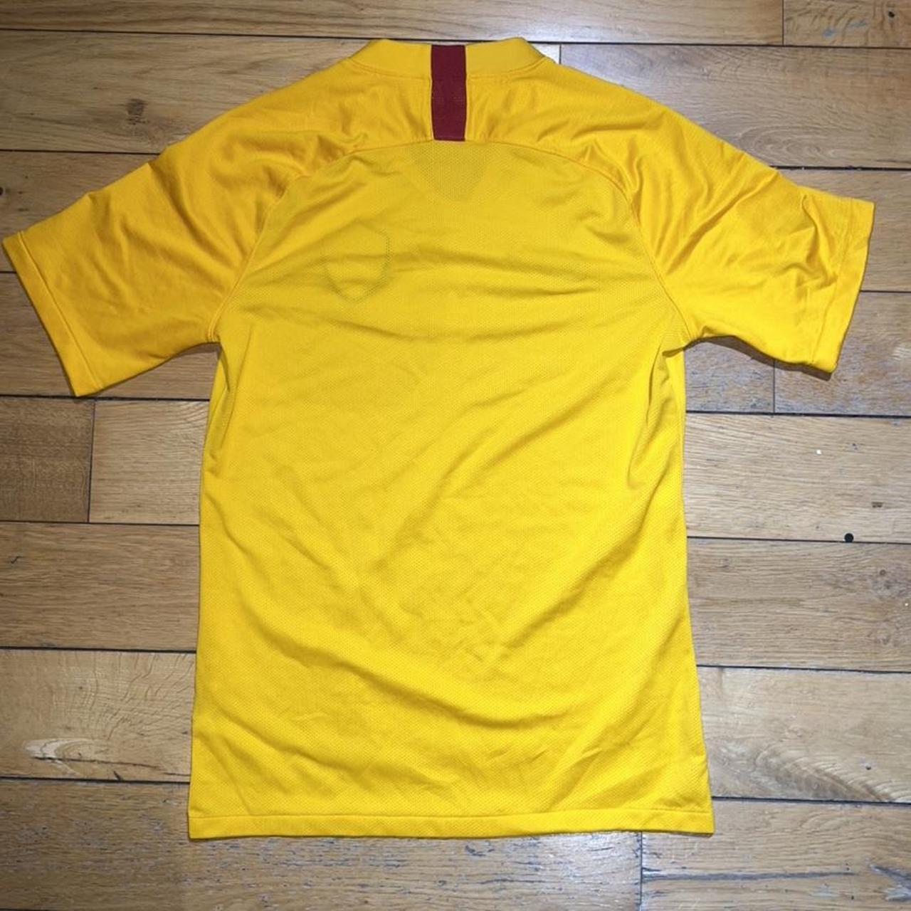 Nike sportswear, AS Roma yellow drill top. Excellent... - Depop