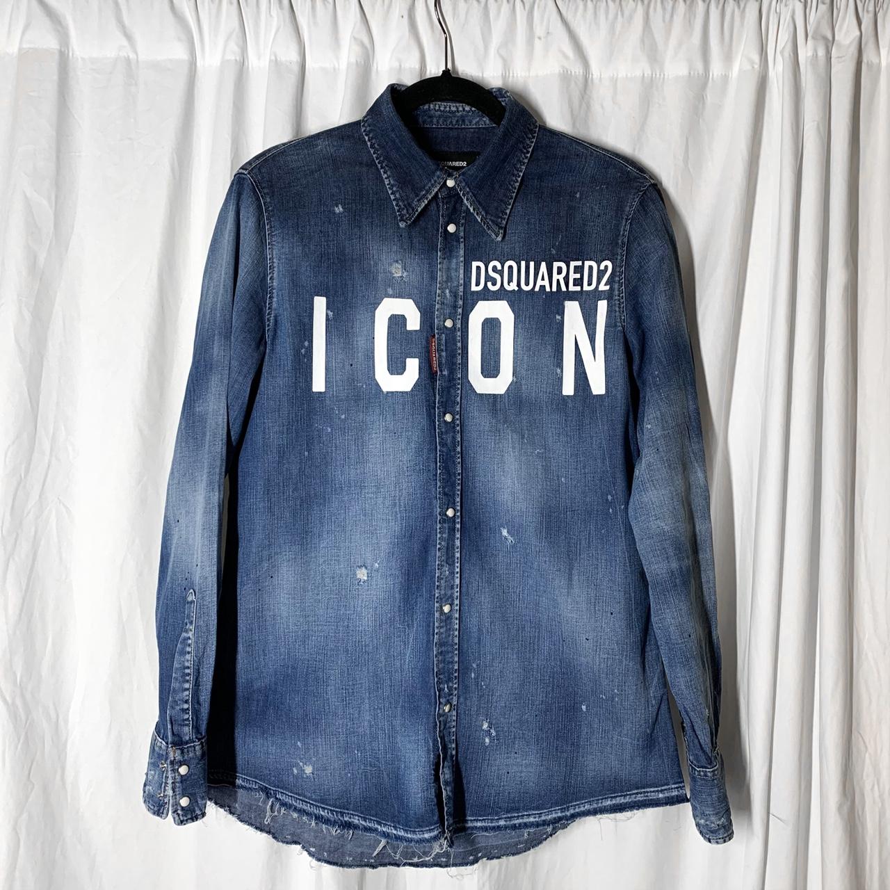 DSQUARED2 ICON logo denim shirt |BRAND NEW| | Depop