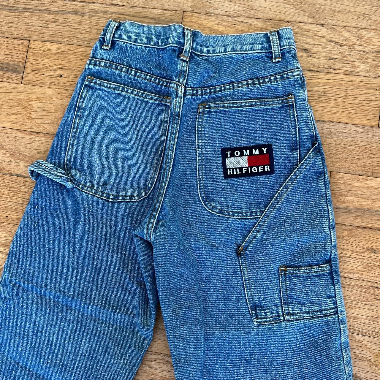 Vintage Tommy Hilfiger Cargo Jeans Size 24 - Depop