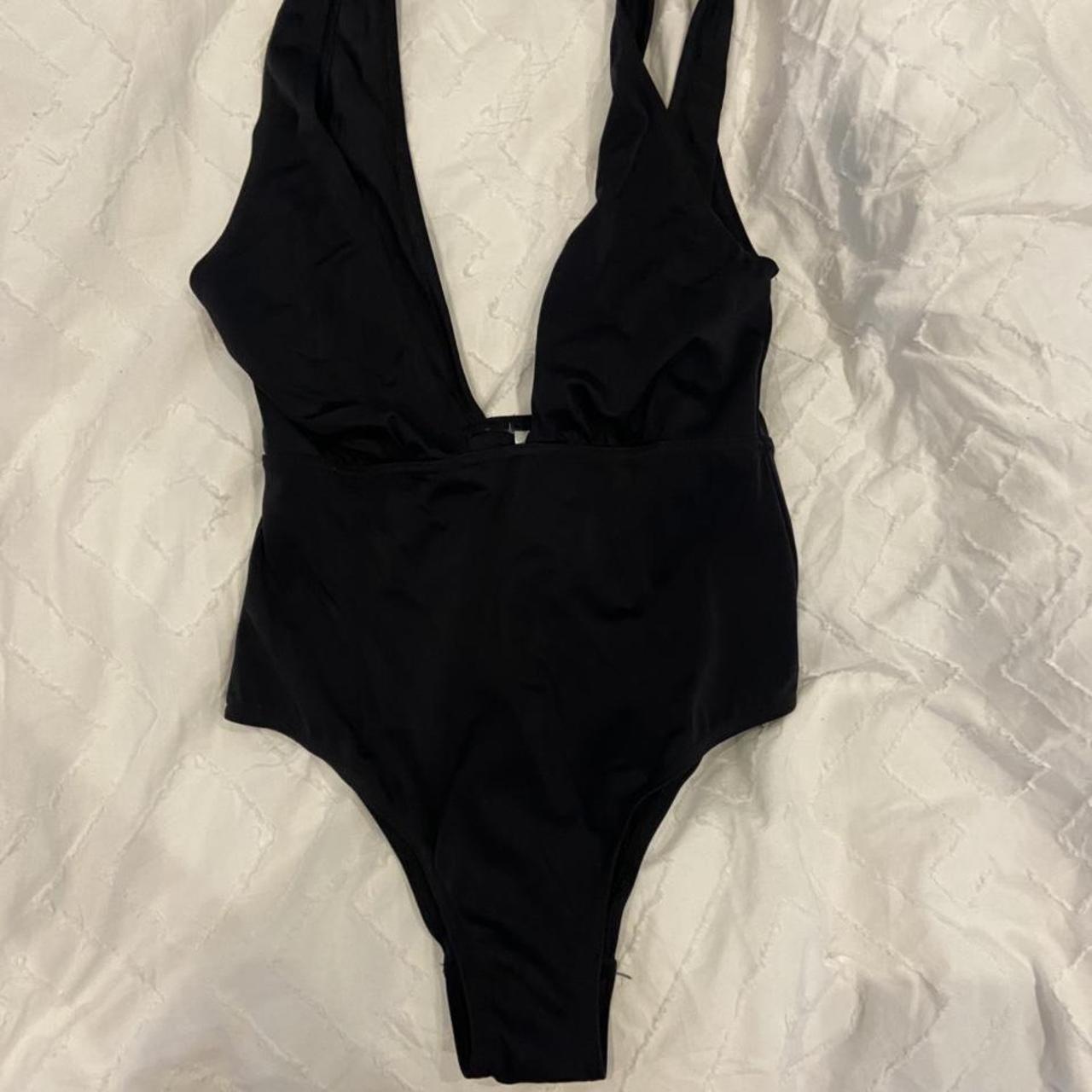 ASOS PLUNGE SWIMSUIT / BODY Square plunge, thick... - Depop