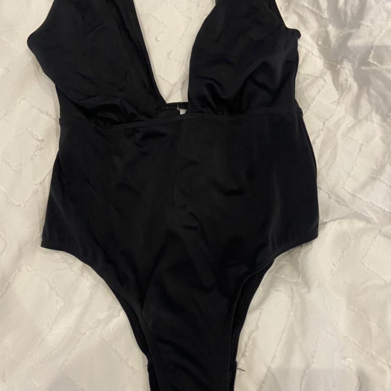 ASOS PLUNGE SWIMSUIT / BODY Square plunge, thick... - Depop