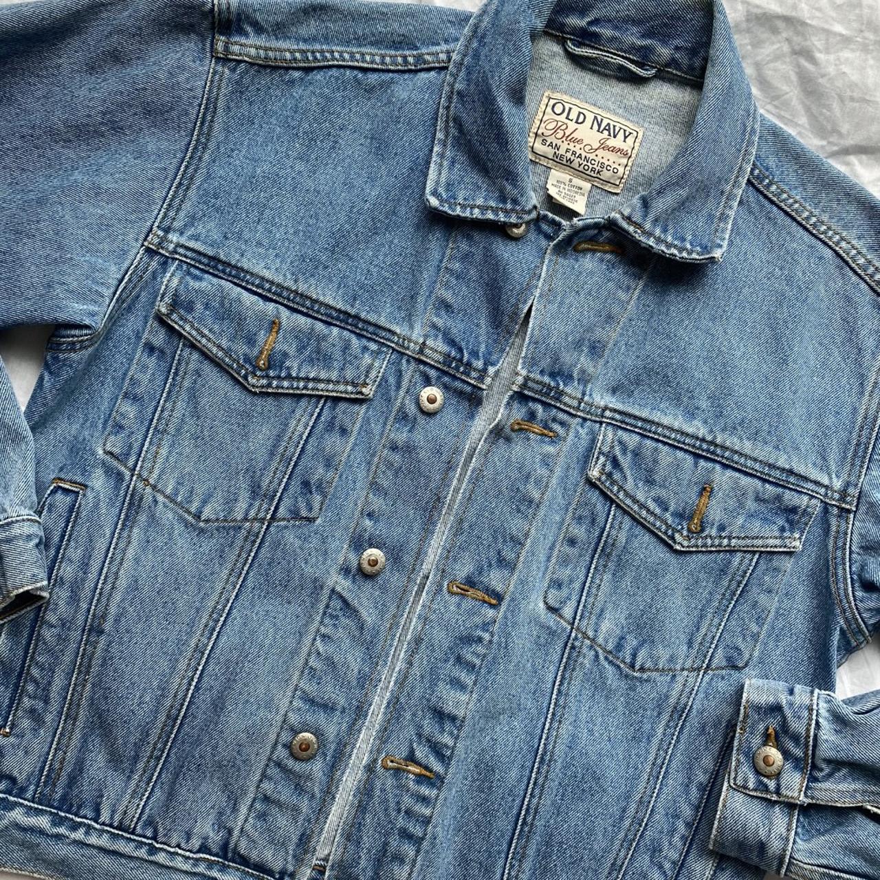 Vintage old navy denim jacket size small in great... - Depop