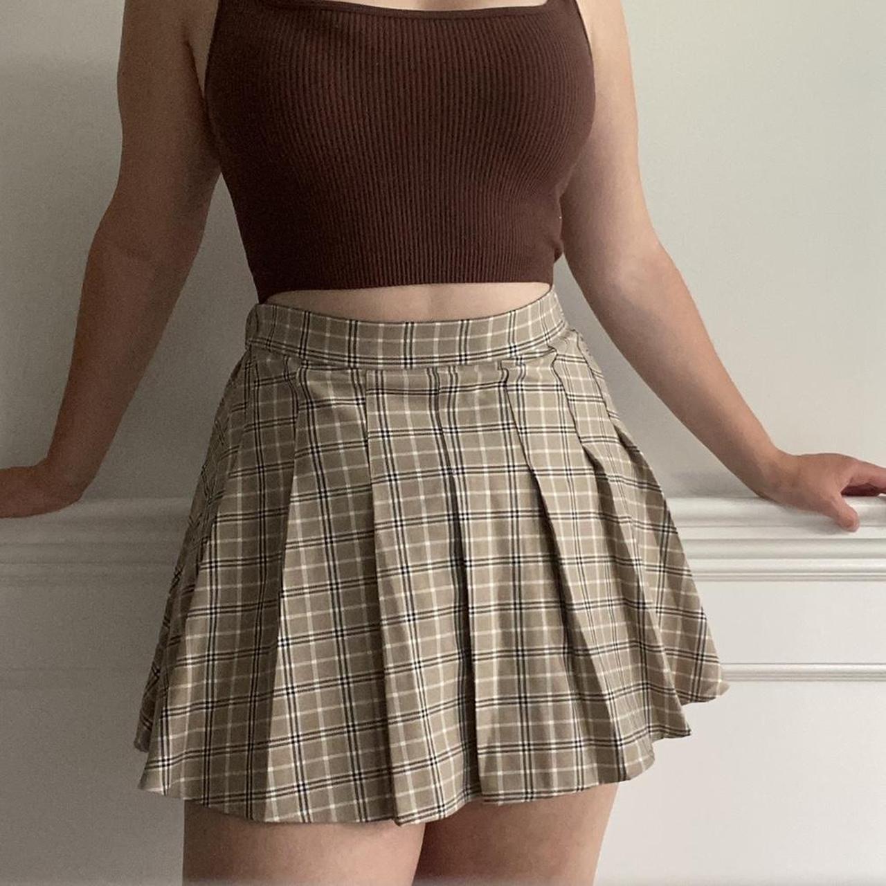 garage pleated skirt