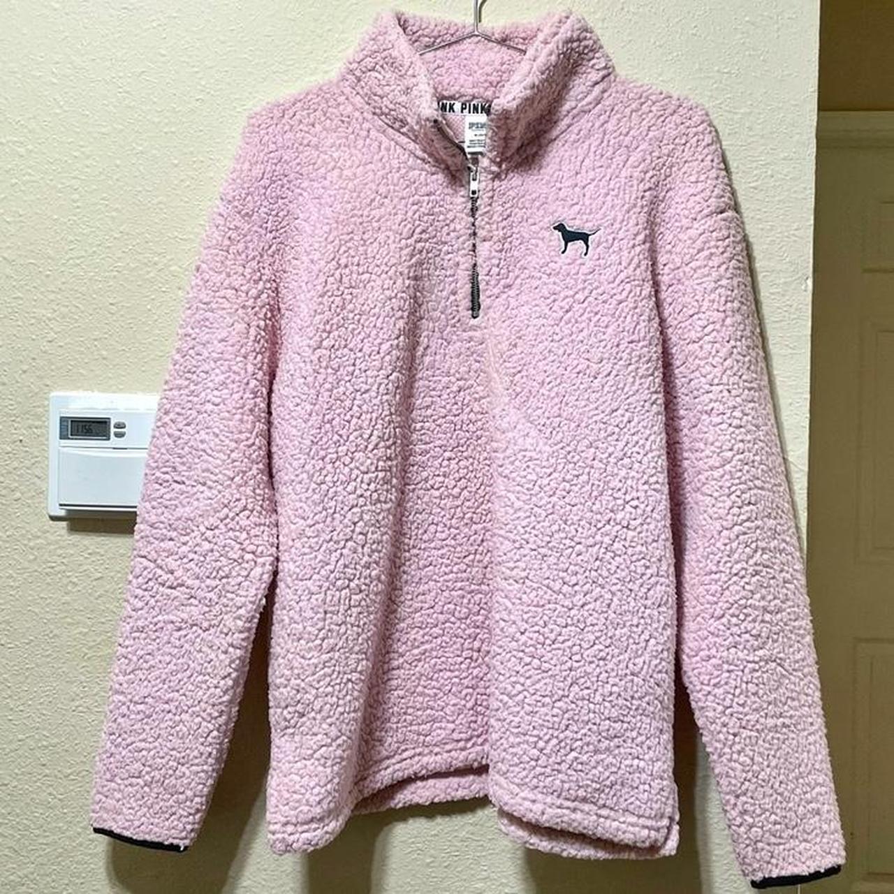 Victoria secret pink sherpa quarter clearance zip