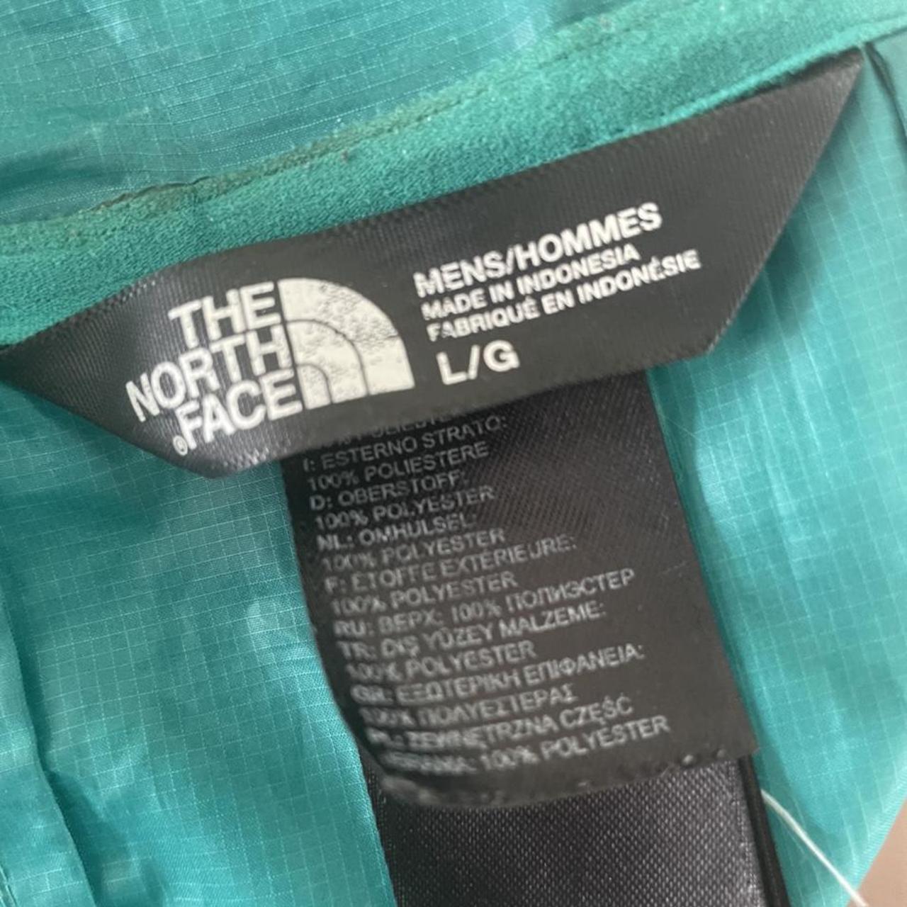 The North Face windbreaker in teal Size - L... - Depop