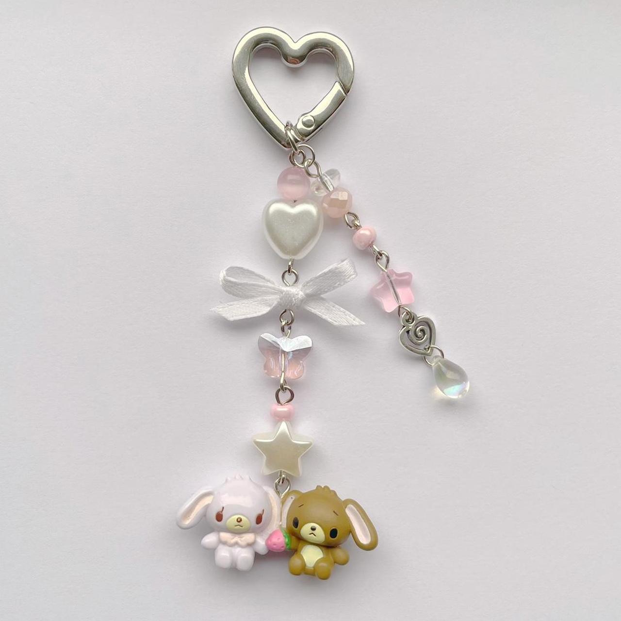 sugarbunnies bow keychain ⋆ ˚｡⋆୨୧˚ one left !... - Depop