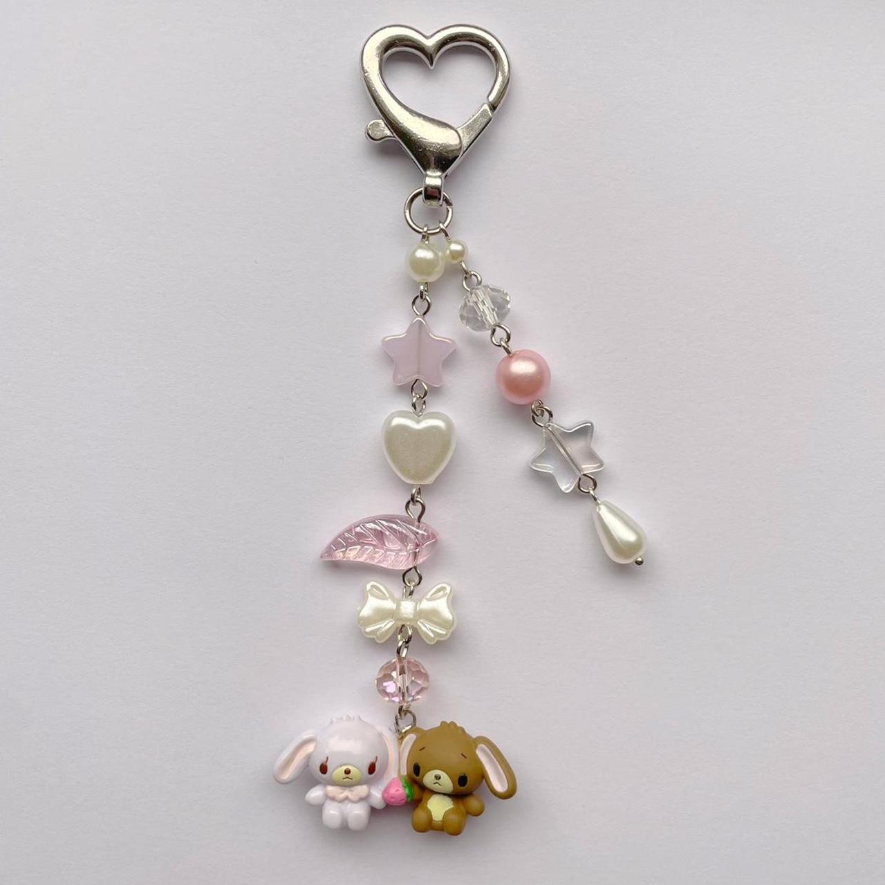 sugarbunnies keychain ˚･୨♡୧･˚ one left handmade... - Depop