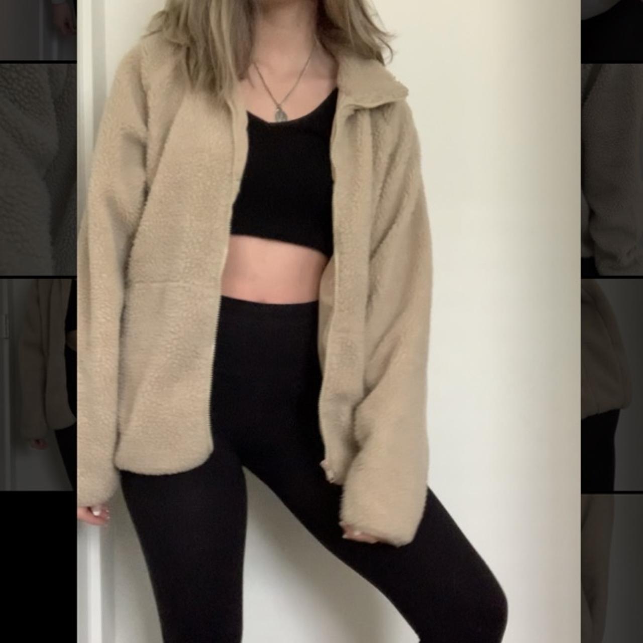 Brandy melville fuzzy jacket hotsell