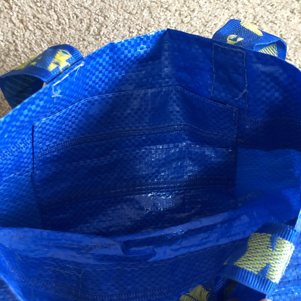 I K E A Frakta Shopping Bag Large Blue (Set Of 4) Grocery Laundry Tote Bag - Foto 5